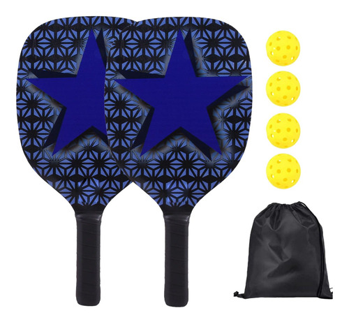 Juego De Paletas De Pickleball Premium Con Bolsa De