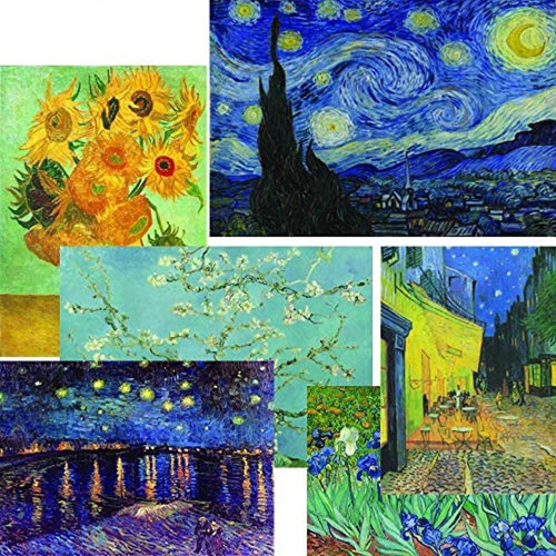 Creanoso Vincent Van Gogh Famosos Cuadros Poster (paquete D