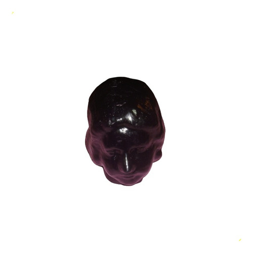 Vela Cabeça De Cera Feminina Pequena / Preta Para Promessa. Preto