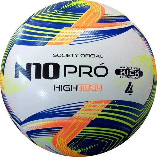Bola Futebol Society N10 Pro-x Hightech Cor Azul