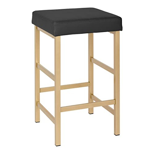 Metro Modern Backless Bar Stool, 26.25 Inch Counter Hei...