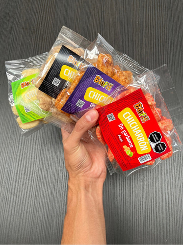Chicharron De Garbanzo Marca Botanas Blofis 80pz De 40gr