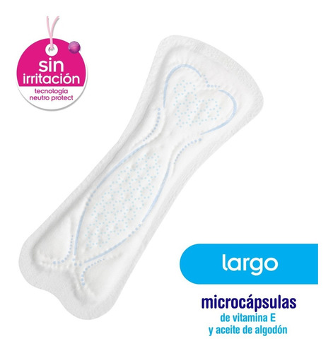 Imagen 2 de 4 de Protectores Saba Diarios Largos 50 Piezas