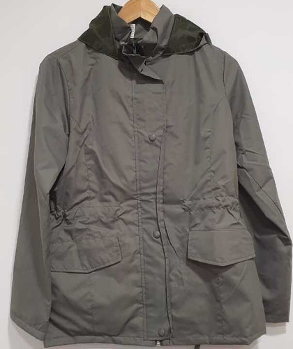 Campera Mujer Impermeable Rompeviento Capucha Talles Grandes