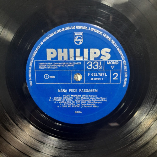Imagem 5 de 6 de Vinil Lp Nara Leão Nara Pede Passagem Mono 1966
