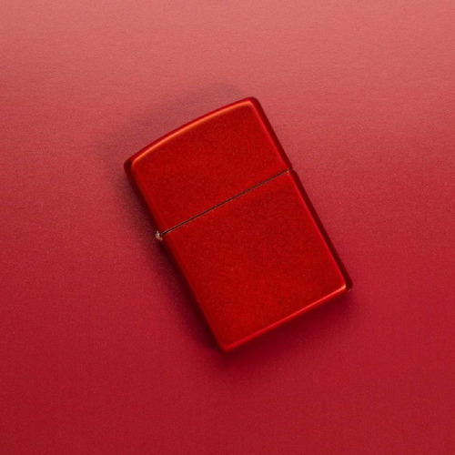 Imagen 7 de 10 de Encendedor Zippo Lighter Classic Metallic Red Rojo