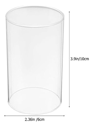 Soporte De Vela De Vidrio Transparente 2 Unidades