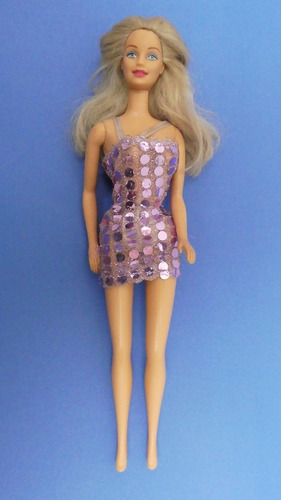 Barbie Original , Mattel Rubia Con Vestido
