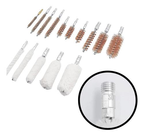 Kit Limpeza Armamento Calibres Com Maleta