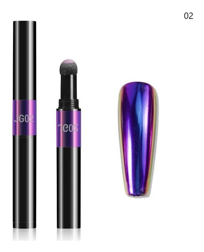 Pó Para Unhasdhy Unhas Caneta Pó Cromo Metalizado 1g Color Diversos - Unidade