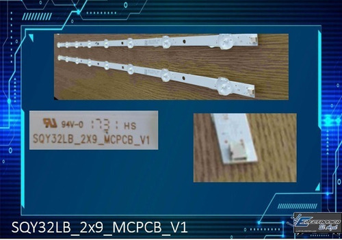 Kit De Leds Sqy32lb_2x9_mcpcb_v1