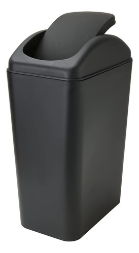 Abuff Cubo De Basura Pequeño Con Tapa, 12 Litros/3 Galones. Color 12l_negro