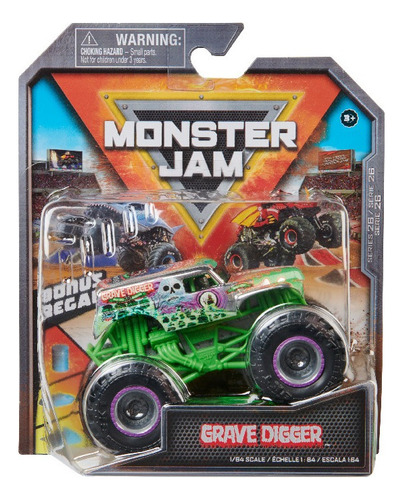 Monster Jam Vehiculo 1.64 Metal Grave Digger Int 6064616