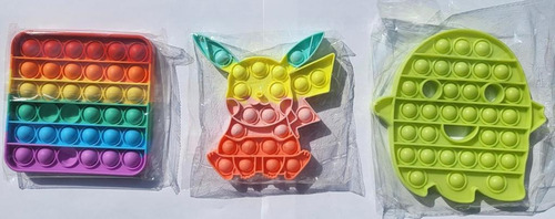 Pop It Fidget 3 Piezas ( Dinosaurio, Unicornio Y Cohete )