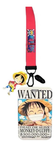 Porta Carnet Identificación One Piece Anime Luffy Monkey 