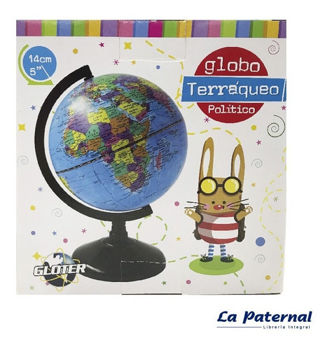 Globo Terráqueo 147w, 14 Cm De Diametro. Base De Plástico.