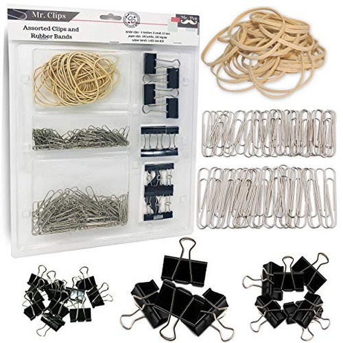 Clips Señor Pen- Surtido Binder, Clips, Gomas, Clips De Pape