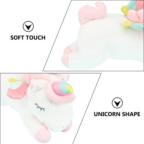 Almohada De Peluche, Diseño De Unicornio, Color Arcoíris, 1