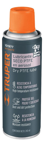 Lubricante En Aerosol Multiuso Seco Ptfe 240ml Truper - Aym