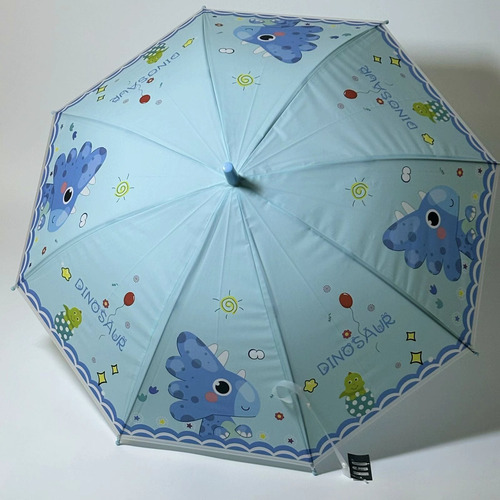4 Pcs De Paraguas Infantiles Con Patrones De Animales Kawaii Color Azul Claro