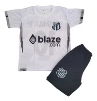 Comprar Camisa E Shorts De Time - Conjunto Infantil Do Santos Branco