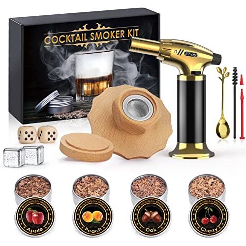 Cocktail Smoker Kit With Torch, Whiskey Smoker Kit, Old...