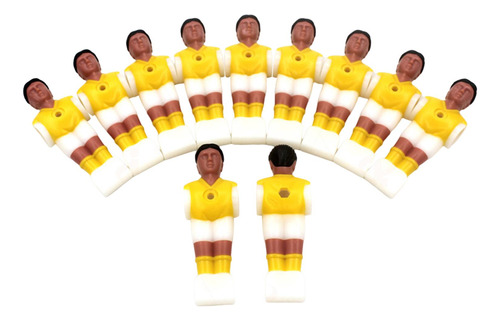 11 Uds. De Futbolín De Mesa Para Hombres, Figuras Amarillo