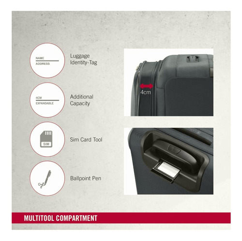 Victorinox Maleta Connex, Medium Softside Case, Azul
