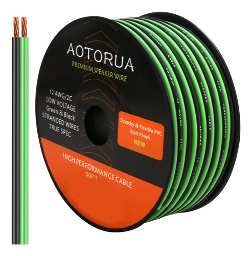 Aotorua Cable De Alimentacion De Calibre 12 De 50 Pies Y 2 C