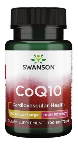 Swanson | Coq10 | 100mg I 100 Softgels I Importado