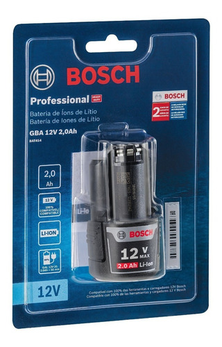 Bosch Batería De Iones De Litio 12v Gba 12v 2,0 Ah