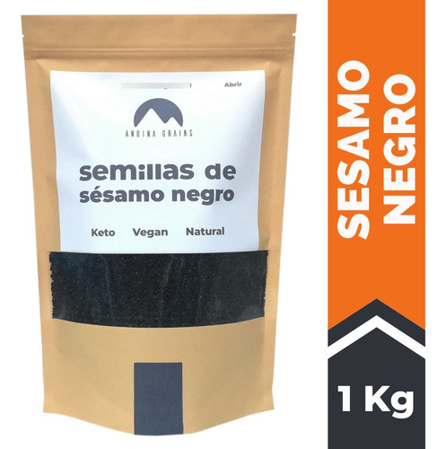 Sesamo Negro 1 Kg Andina Grains