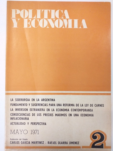 Lote De 3 Revistas Política Y Economía. Nros. 2, 4 Y 5