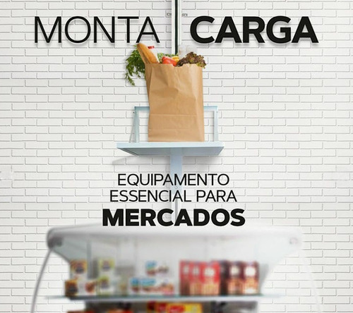 Elevador De Carga 6,80mts 150kgs Pronta Entrega Monta Carga