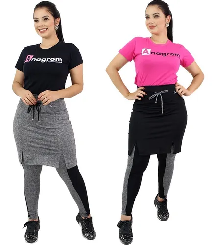 Combo 2 Cal as Saia Fitness Moda Evang lica Anagrom Frete gr tis