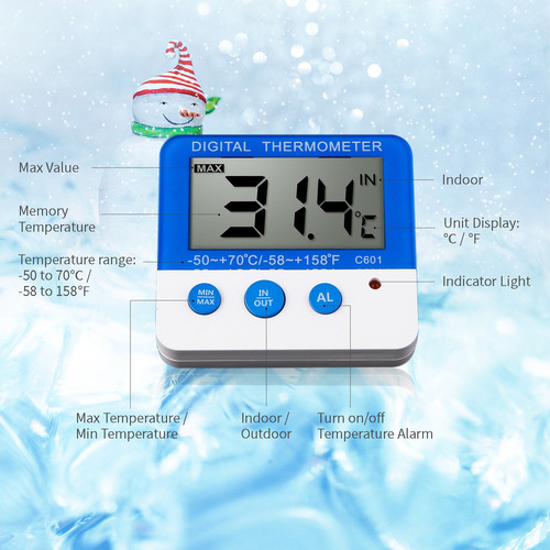 F Testador Digital, Alarme Interno E Externo, Refrigerador