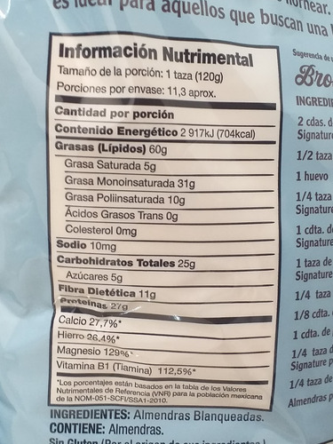 Imagen 4 de 4 de Harina De Almendra Kirkland Importada 1.361 Kg Costco Keto