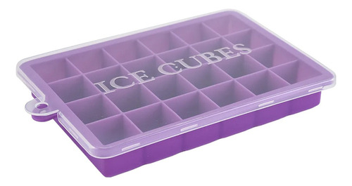 ;= Bandeja De Silicona Para Cubitos De Hielo Con Tapa, Sin