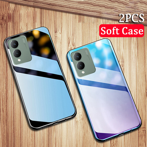 Funda Para Vivo Y17s Transparente Lleno Tener Vidrio Membran