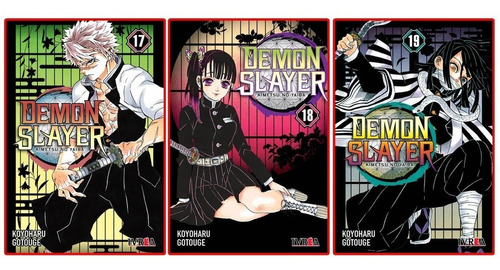Combo Demon Slayer 17, 18 Y 19 - Ivrea - Manga
