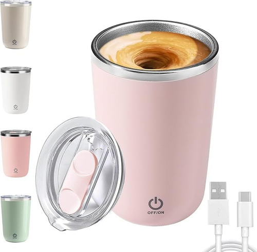 Taza Café Agitación Magnética Automática Acero Inoxidable 20 Rosado Nombre Del Diseño