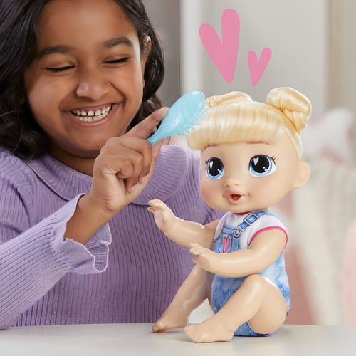 Baby Alive Harper Hugs Set Muñeca Electrónica Pelo Rubio