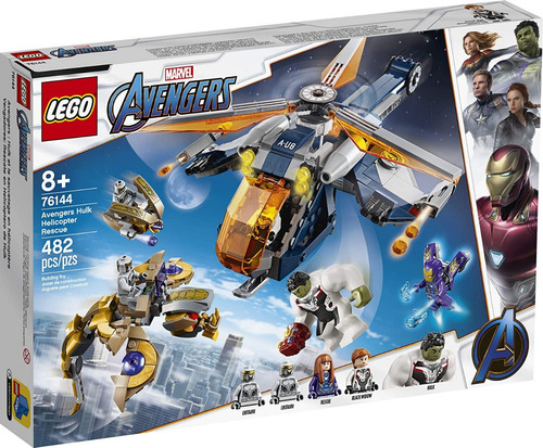 Lego Marvel Vengadores Hulk Helicóptero Rescue 76144 482 Pz