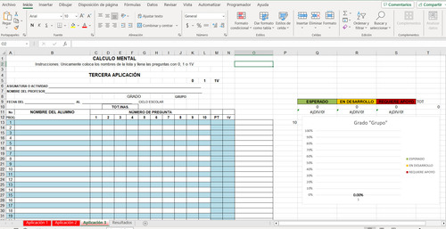 Hoja De Cálculo Graficadora Del Sisat Cálculo Mental