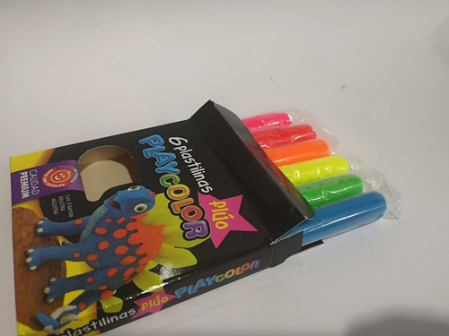 Plasticina Fluo 6 Colores