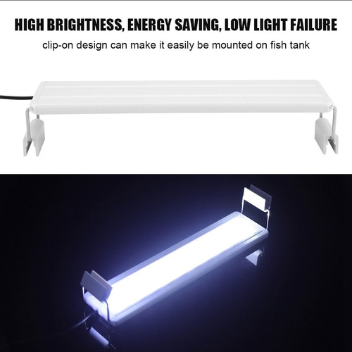 Lámpara De Pecera Extensible Con Luz Led Para Acuario Con Cl