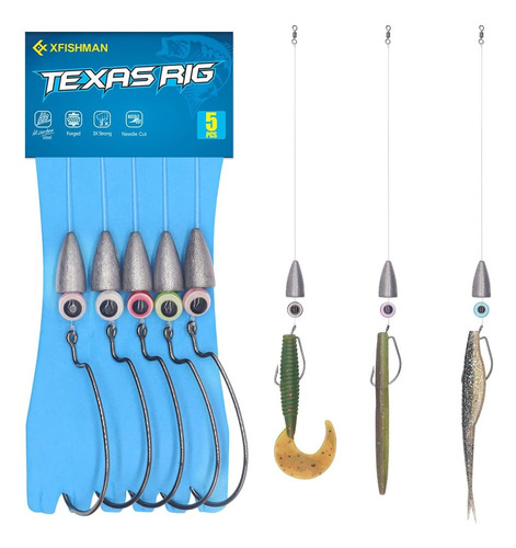 Texas-rigs-for Bajs-fishing-líderes-con-pesas-hooks-line Kit