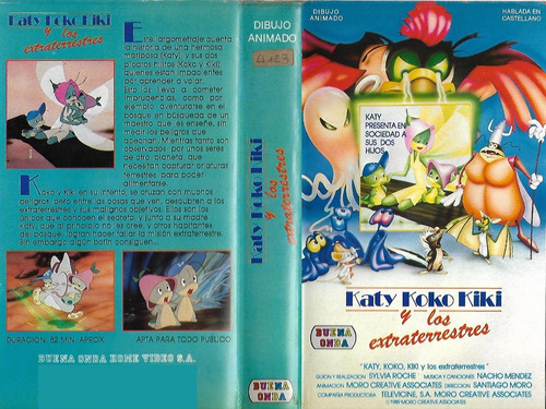 Katy Koko Kiki Y Los Extraterrestres Vhs Buena Onda Español (Usado)
