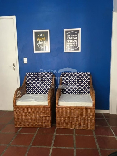 Imagem 4 de 13 de Charmoso Apartamento Na Enseada 400m Da Praia - Cf33644