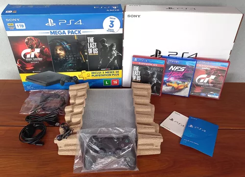 Ps4 Slim 1tb + De 90 Jogos Pouco Usado - Leia A Descrição